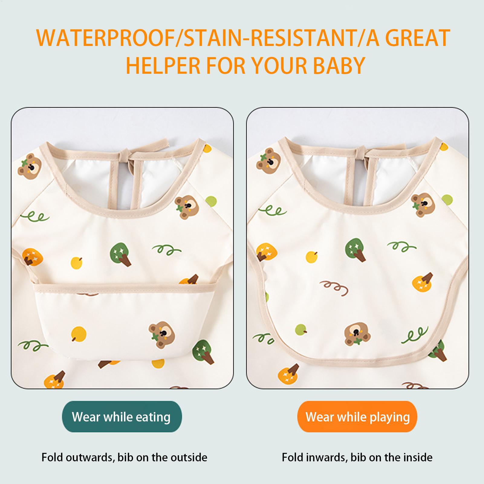 Baby Food Restaurant - Child Smock Bib Soft Adjustable Large
