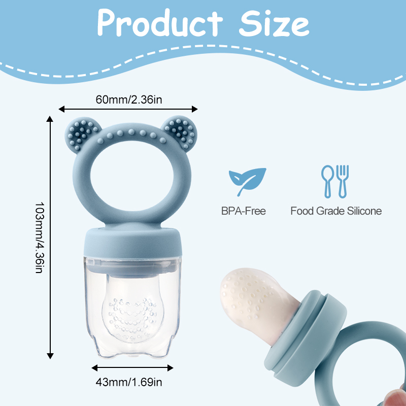 Silicone Bear Shaped Baby Frui - Baby Food Healthy review and price
