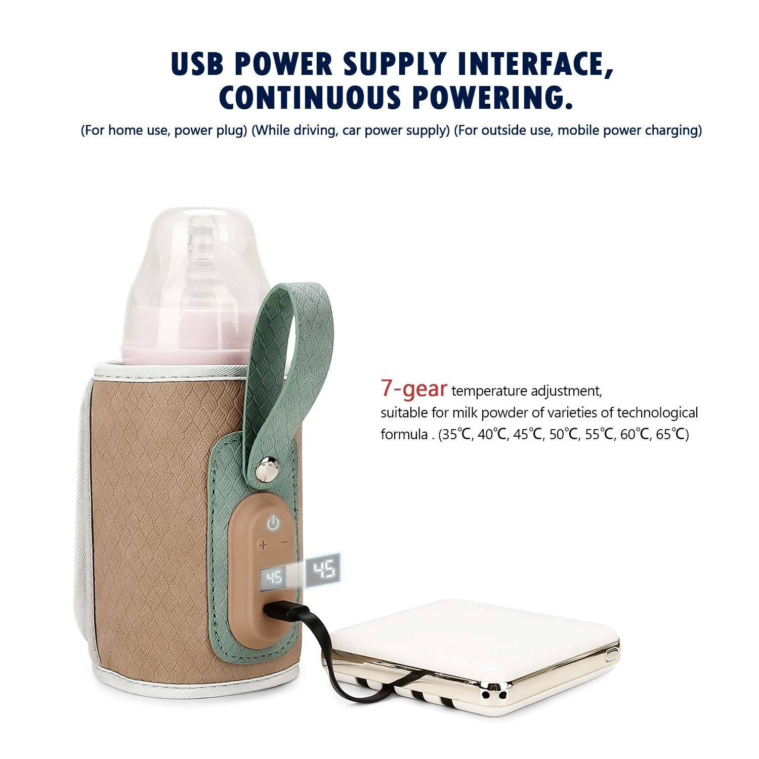 Baby Bottle Warmer Bag USB Pow - Baby Food Warmer review and price