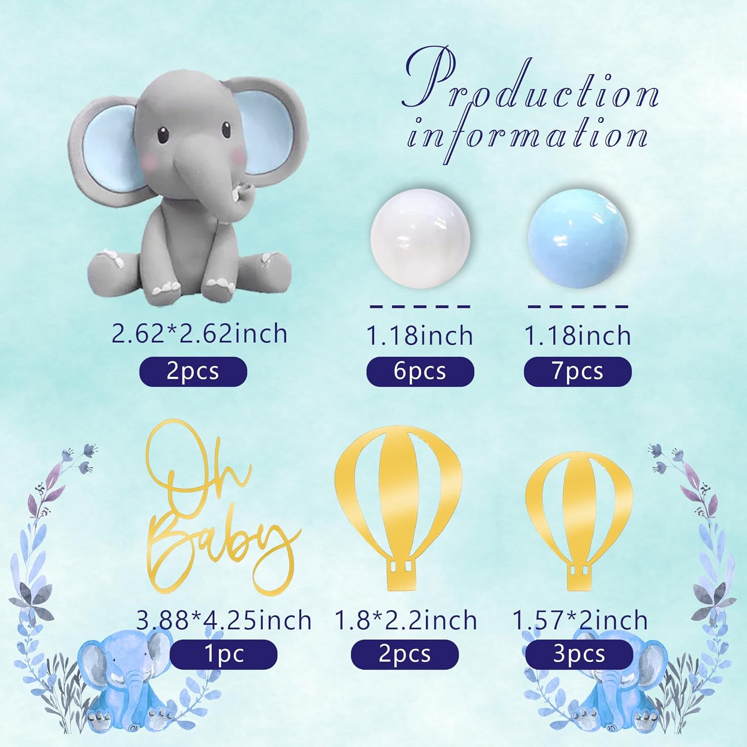 Elephant Cake Decoration Baby  - Baby Food Flavors review and price