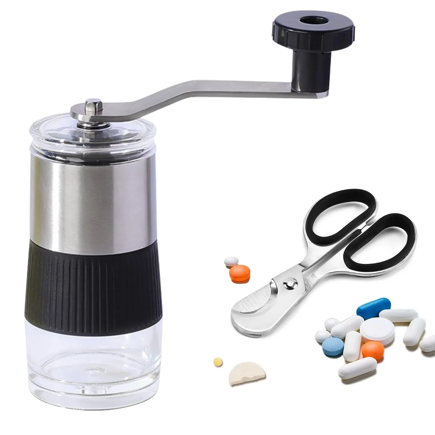 Pill Crusher with Pill Cutter  - Baby Food Scissors review and price