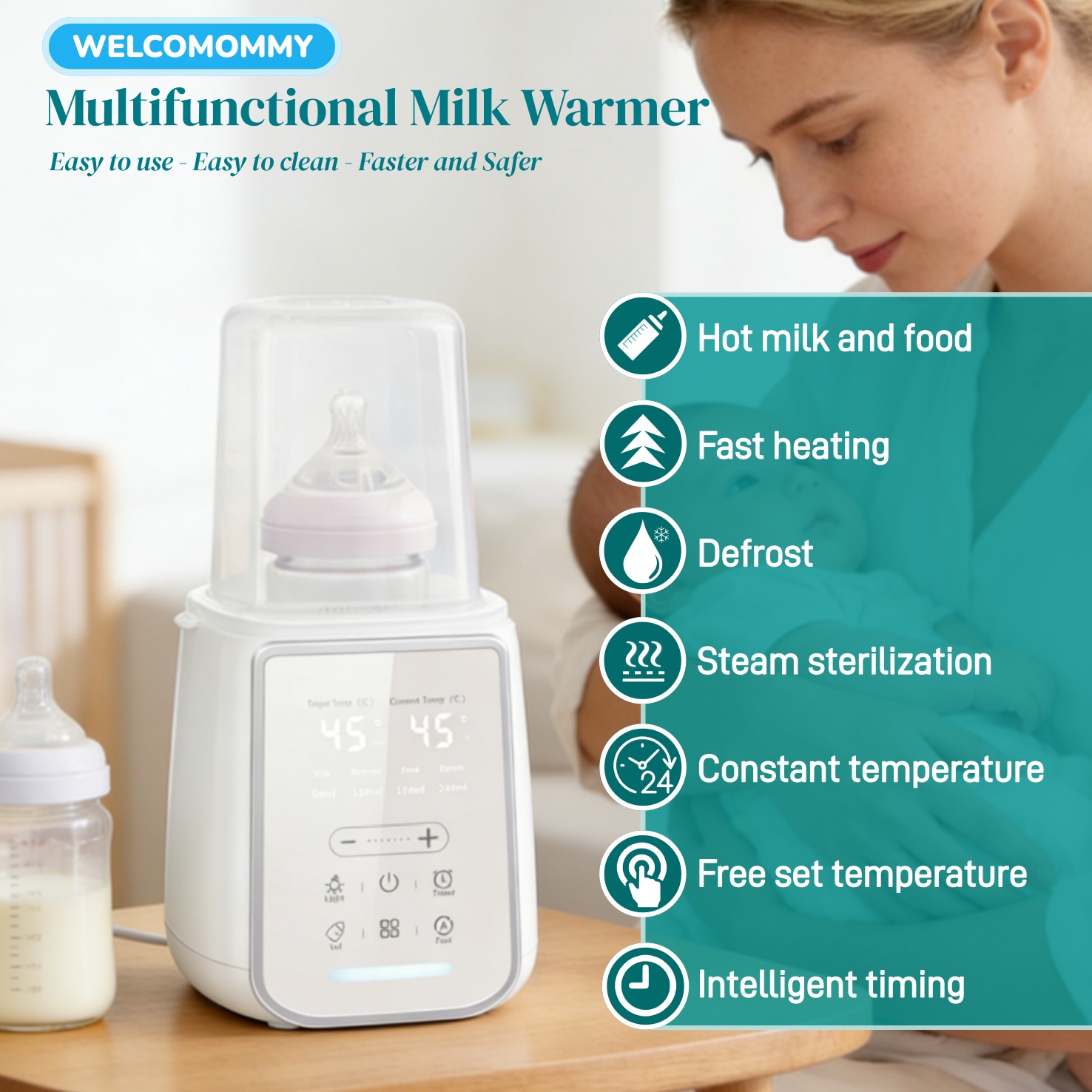 8In1 Baby Bottle Breast Milk W - Baby Food Warmer review and price