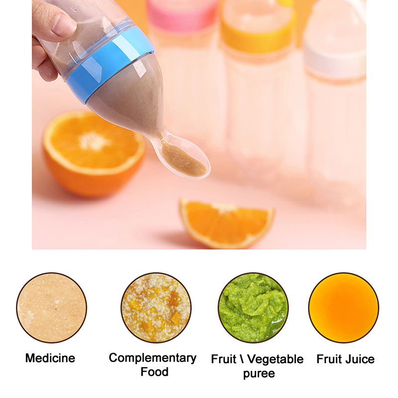 Squeezing Feeding Bottle Silic - Baby Food Stuff review and price