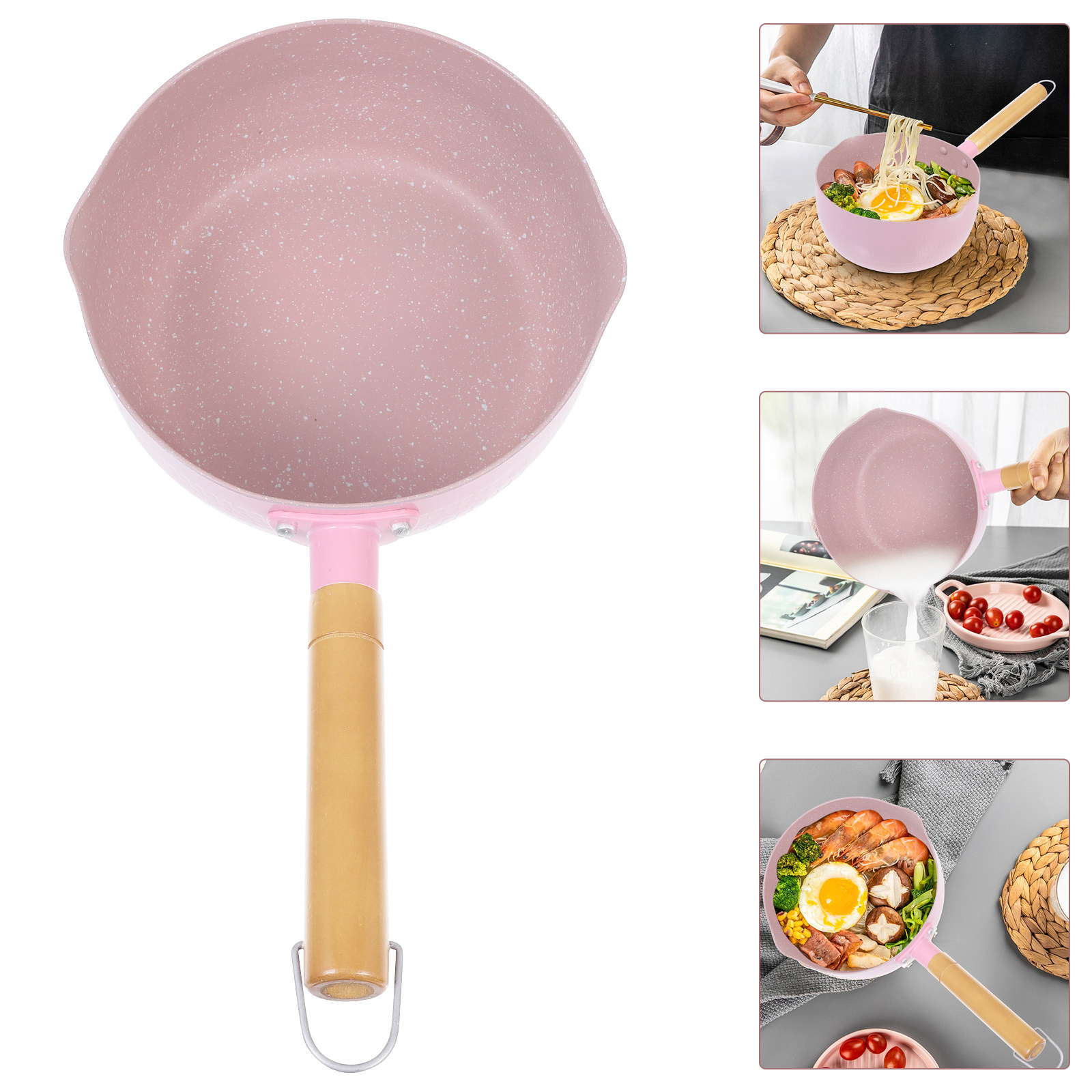 Wooden Handle Aluminium Milk P - Baby Food Restaurant review and price