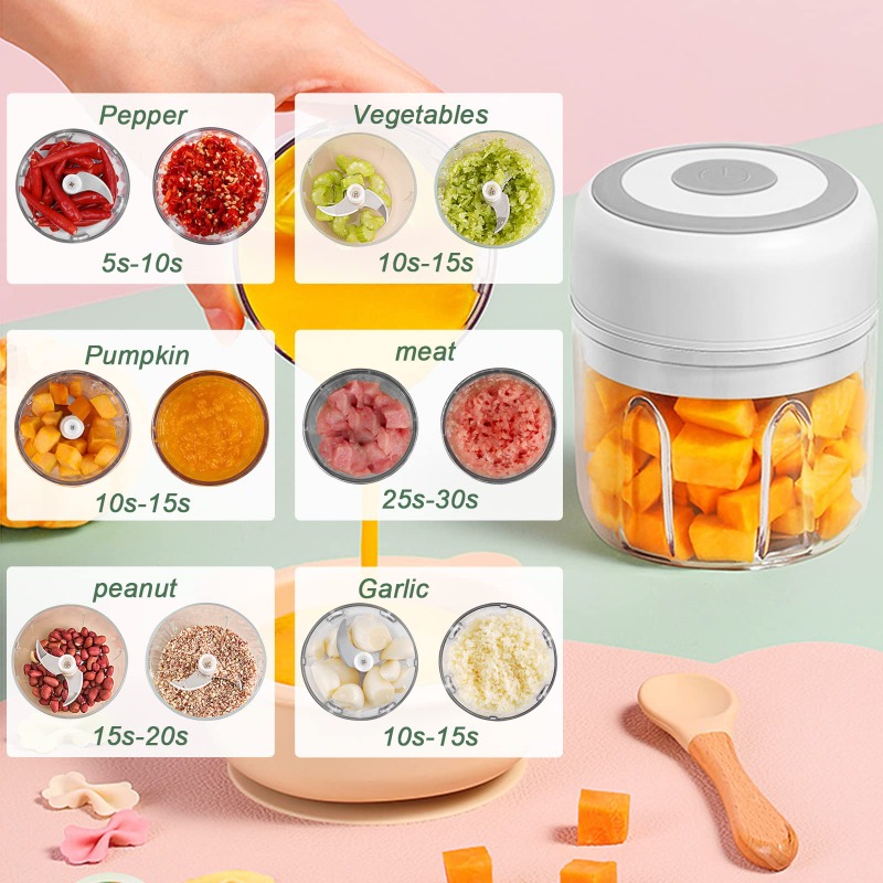 250ML Electric Garlic Grinder  - Easy Baby Food review and price