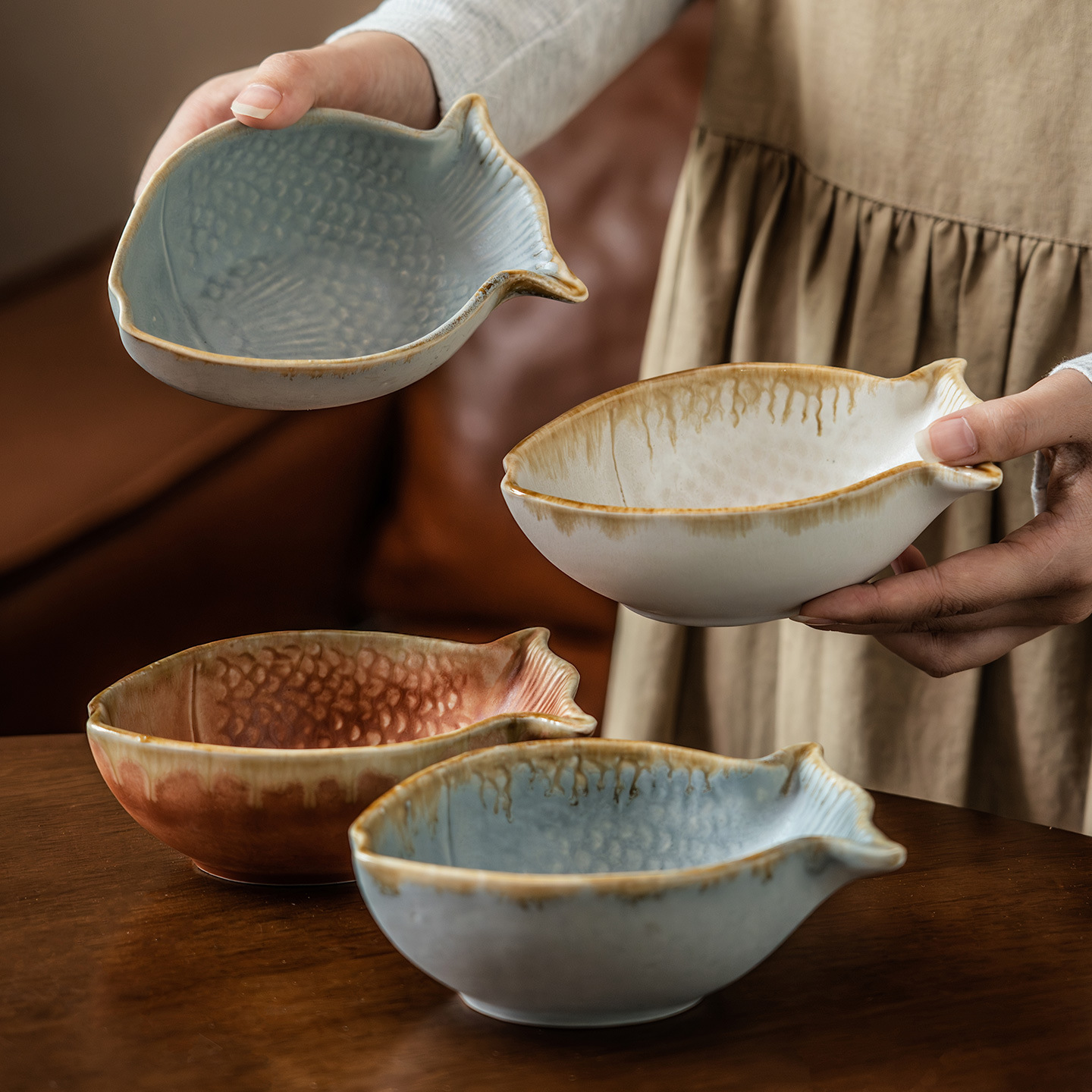 Creative Fish Shape Ceramic Bo - Baby Food Restaurant review and price