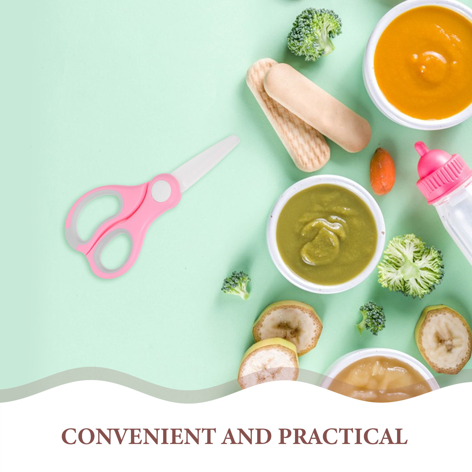 Portable Ceramic Baby Food Sci - Baby Food Scissors review and price