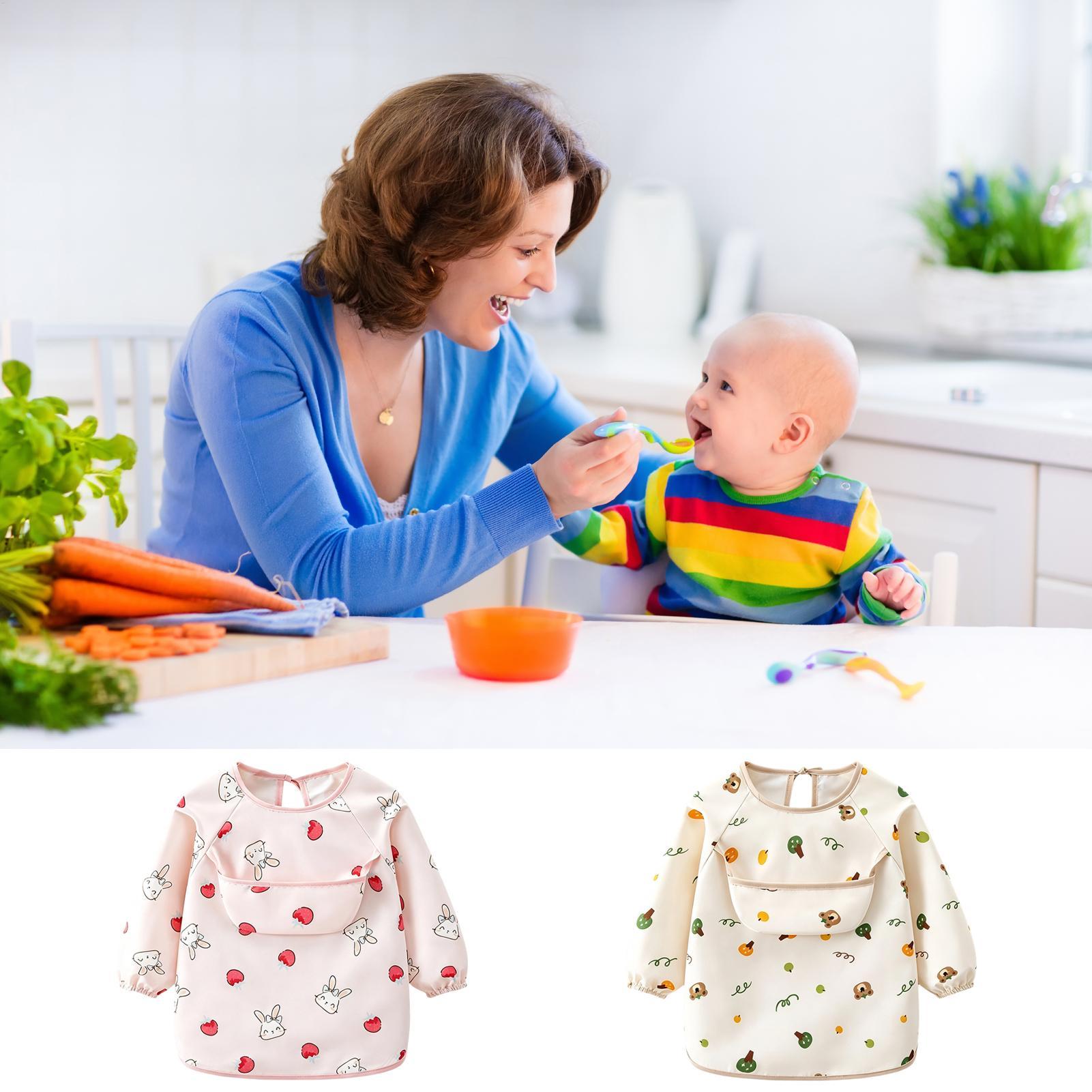 Child Smock Bib Soft Adjustabl - Baby Food Restaurant review and price