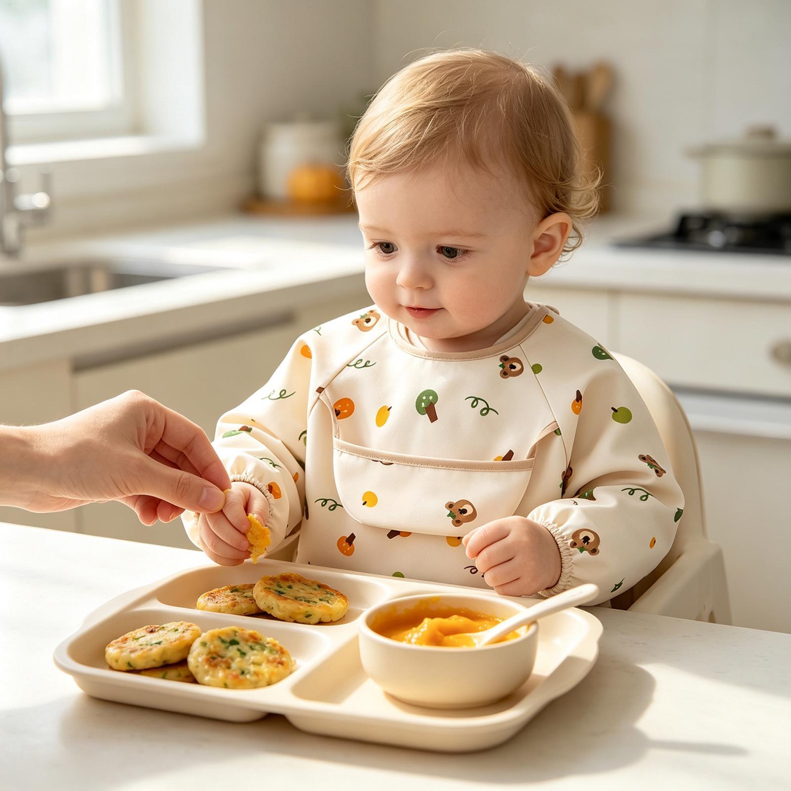 Child Smock Bib Soft Adjustabl - Baby Food Restaurant review and price