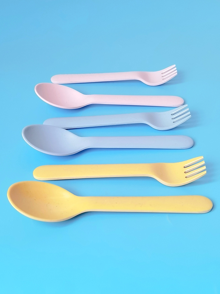 Bamboo Fiber Fork Spoon Baby A - Baby Food Restaurant review and price