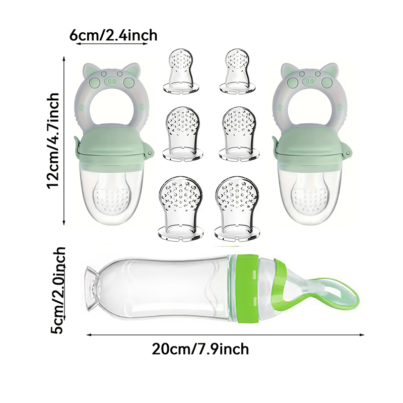 9pcs Feeding Cutlery:1 Silicon - Baby Food Stuff review and price