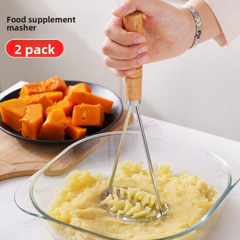 Stainless Steel Potato Masher, - Baby Food Healthy review and price