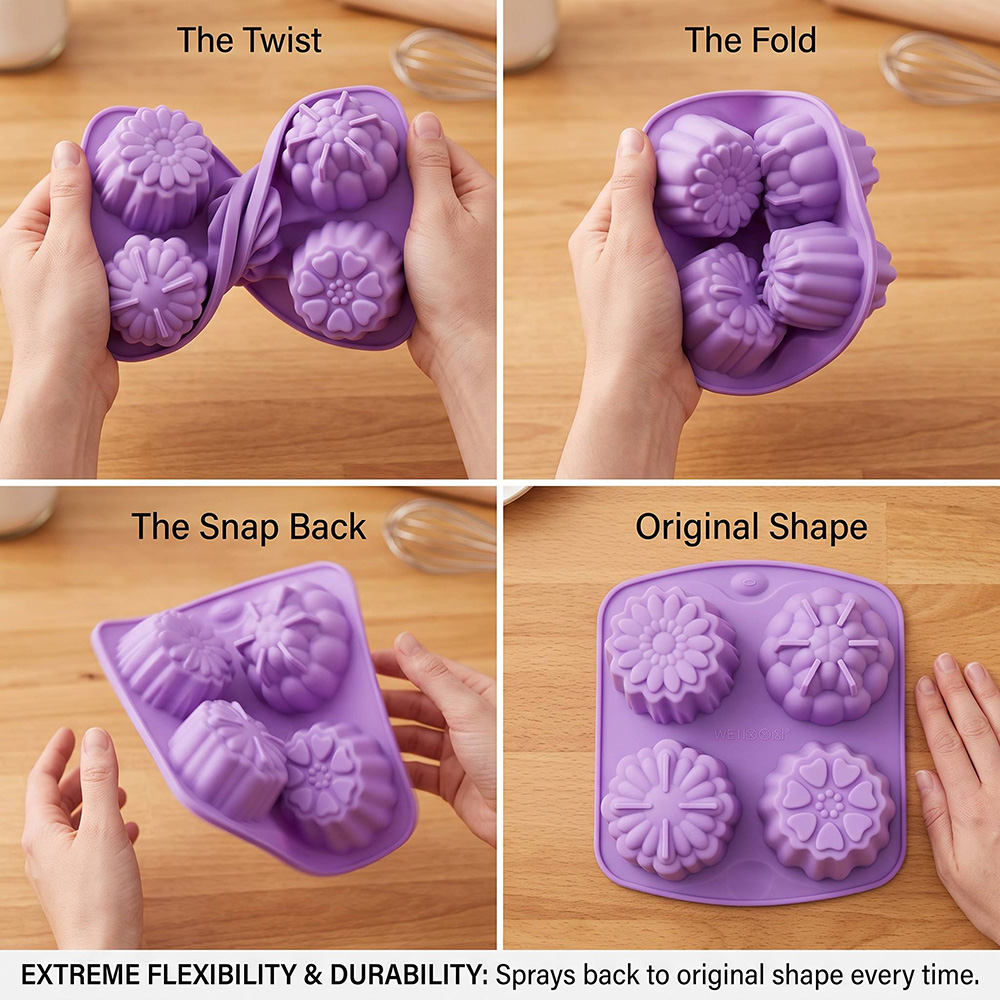 BPA Free 4-Hole Flower Shaped  - Baby Food Healthy review and price